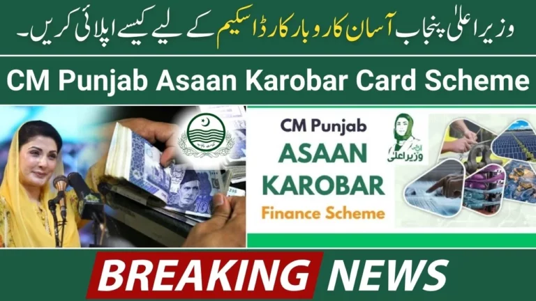 CM Punjab Asaan Karobar Card Scheme 2025 Apply Online Complete Details